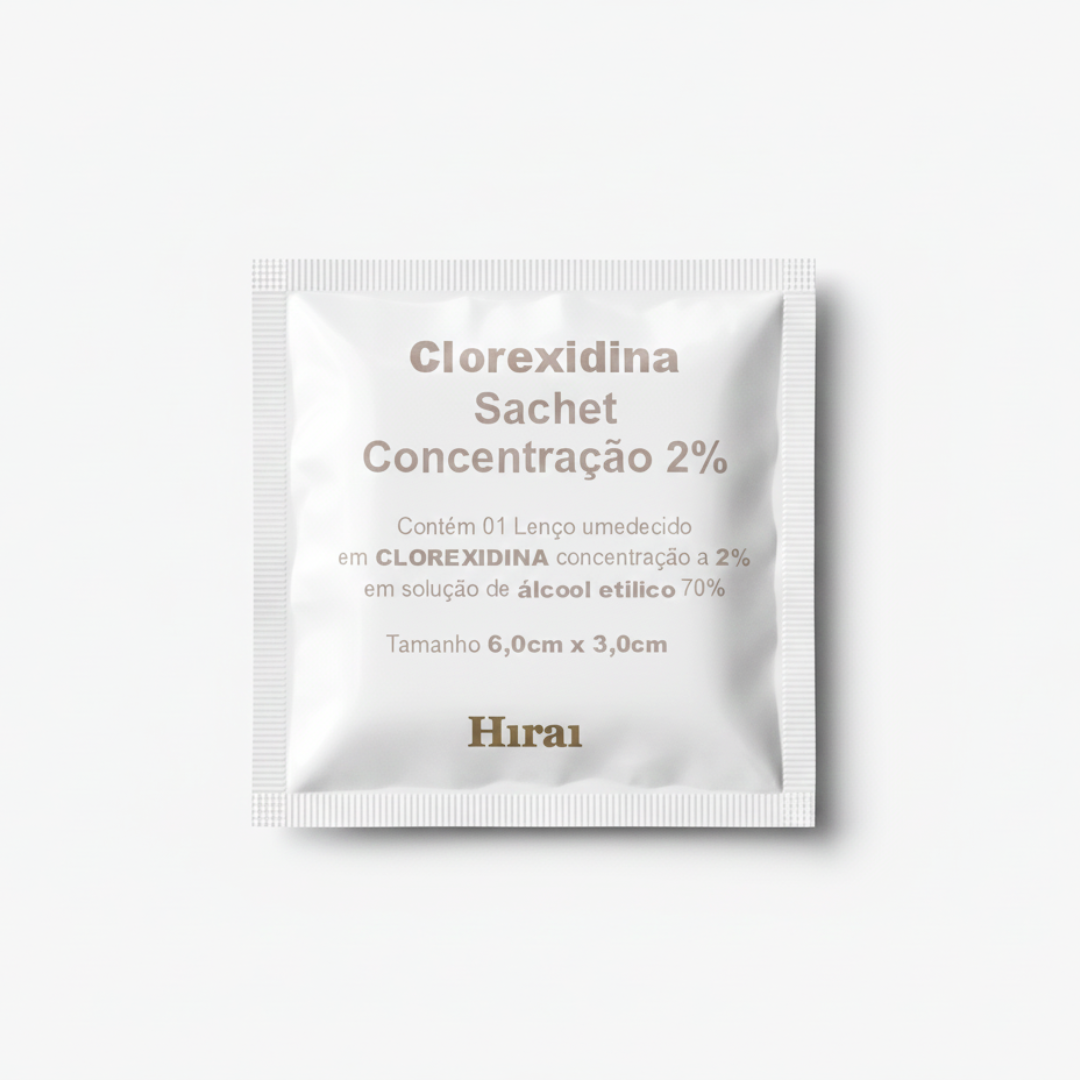 Lenço com Clorexidina 2% HiraiFarma
